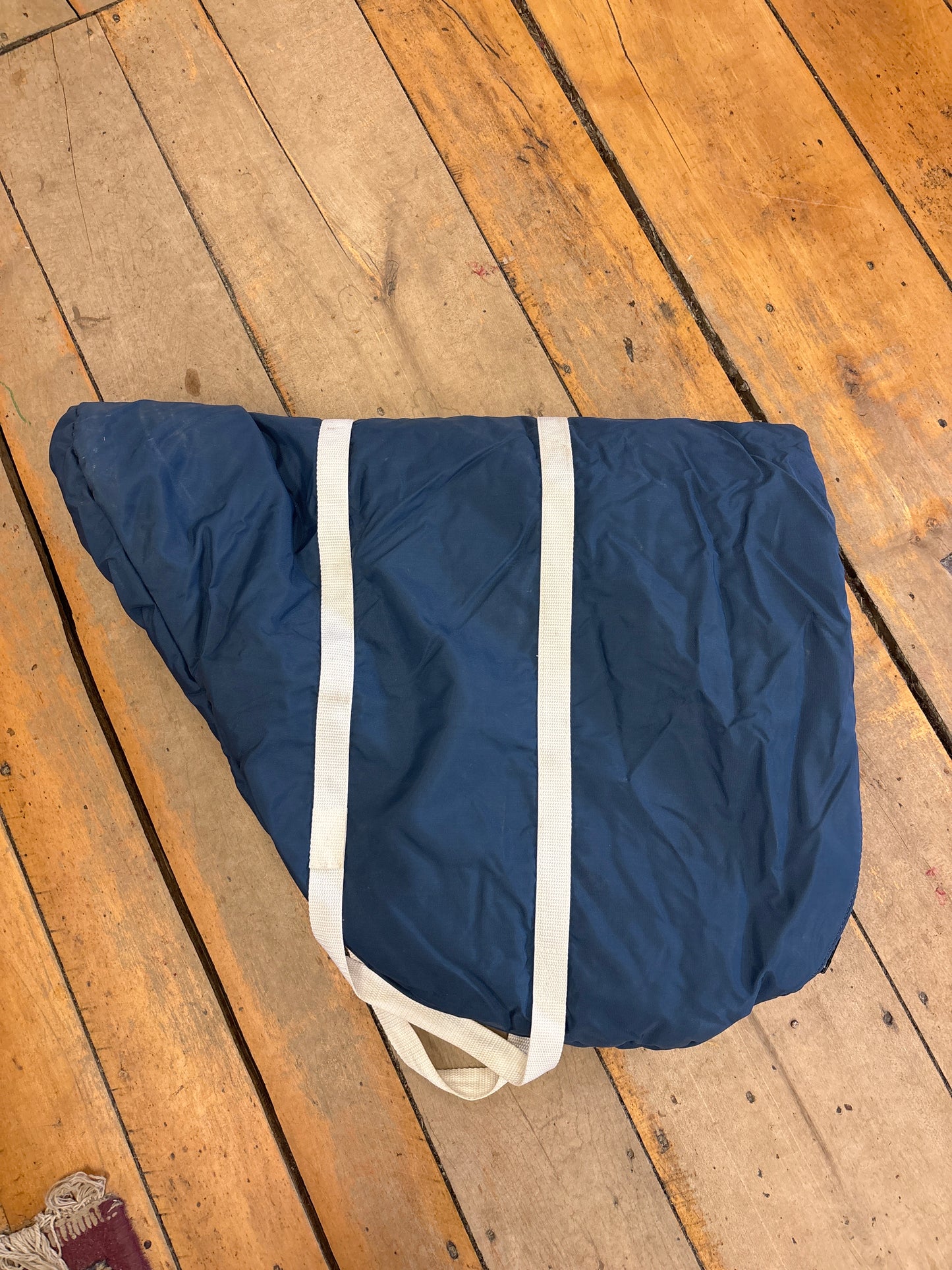 Fleece Lined Saddle Bag-Blue-Jump/All Purpose