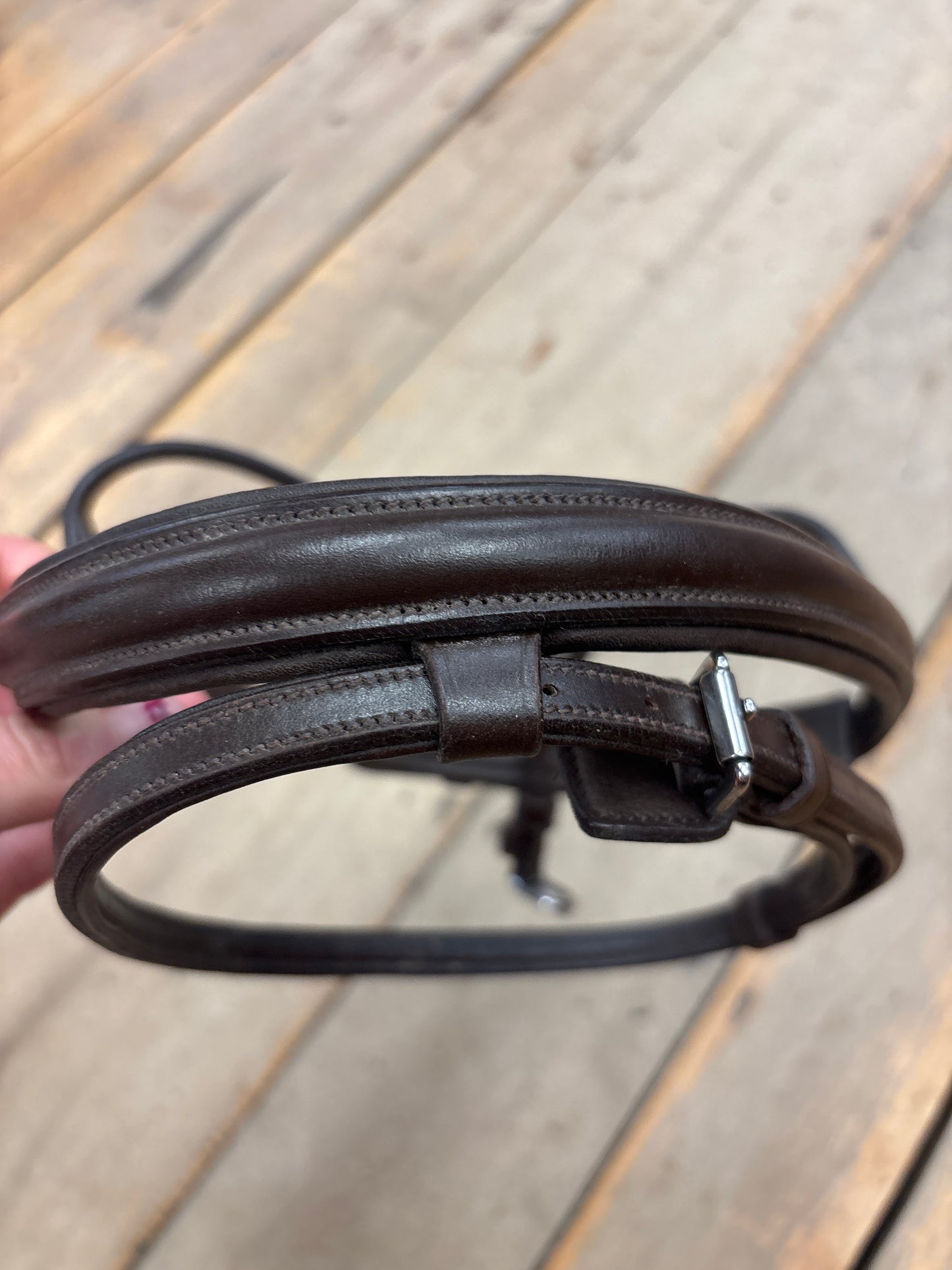 Schockemohle Flash Noseband-Brown-Full