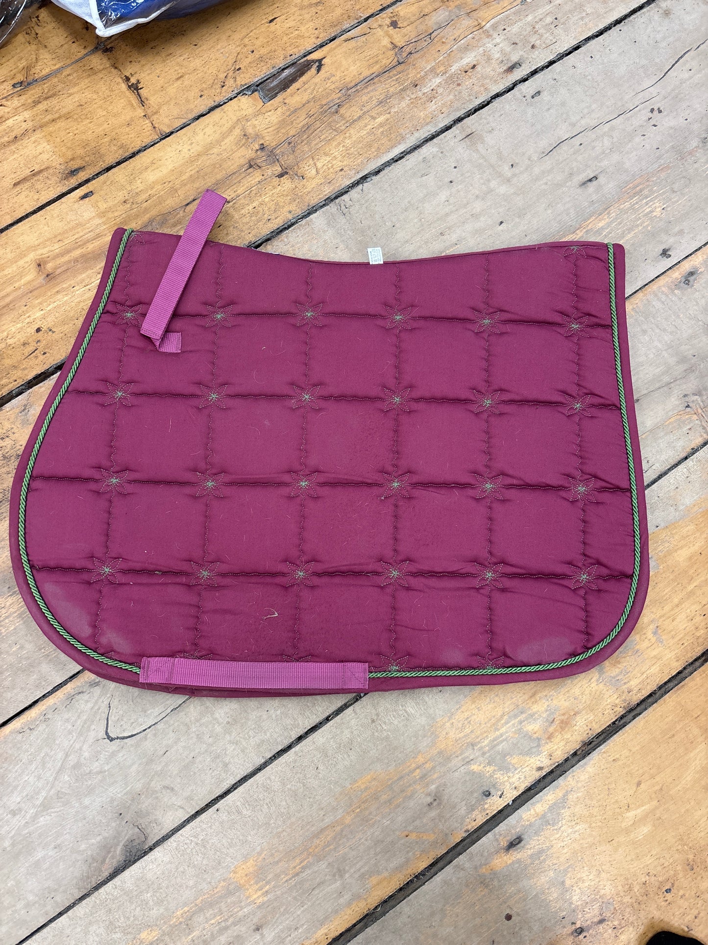 Roma All Purpose Saddle Pad-Maroon-Full