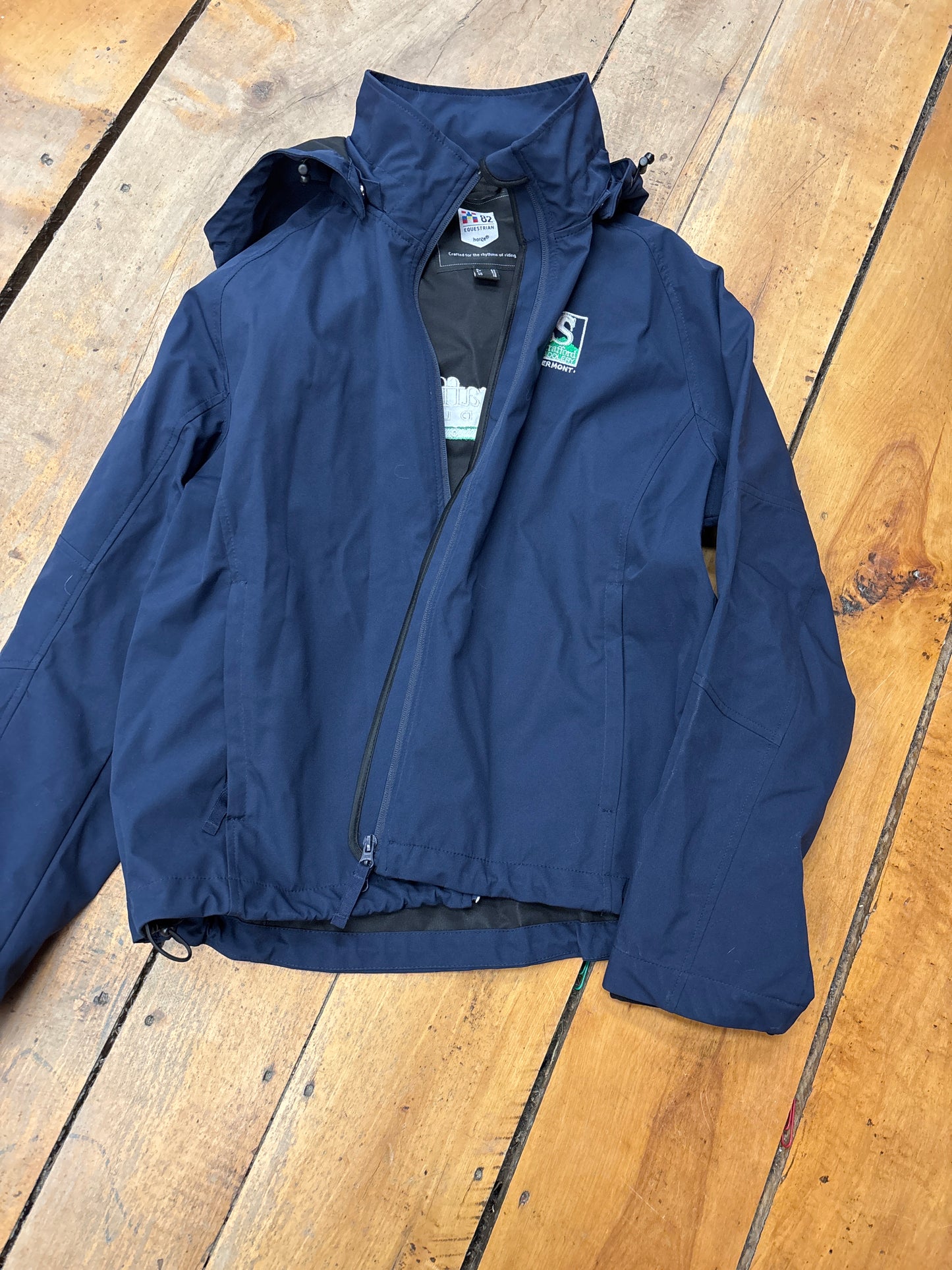 Horze SS Logo Waterproof Jacket-Navy-14