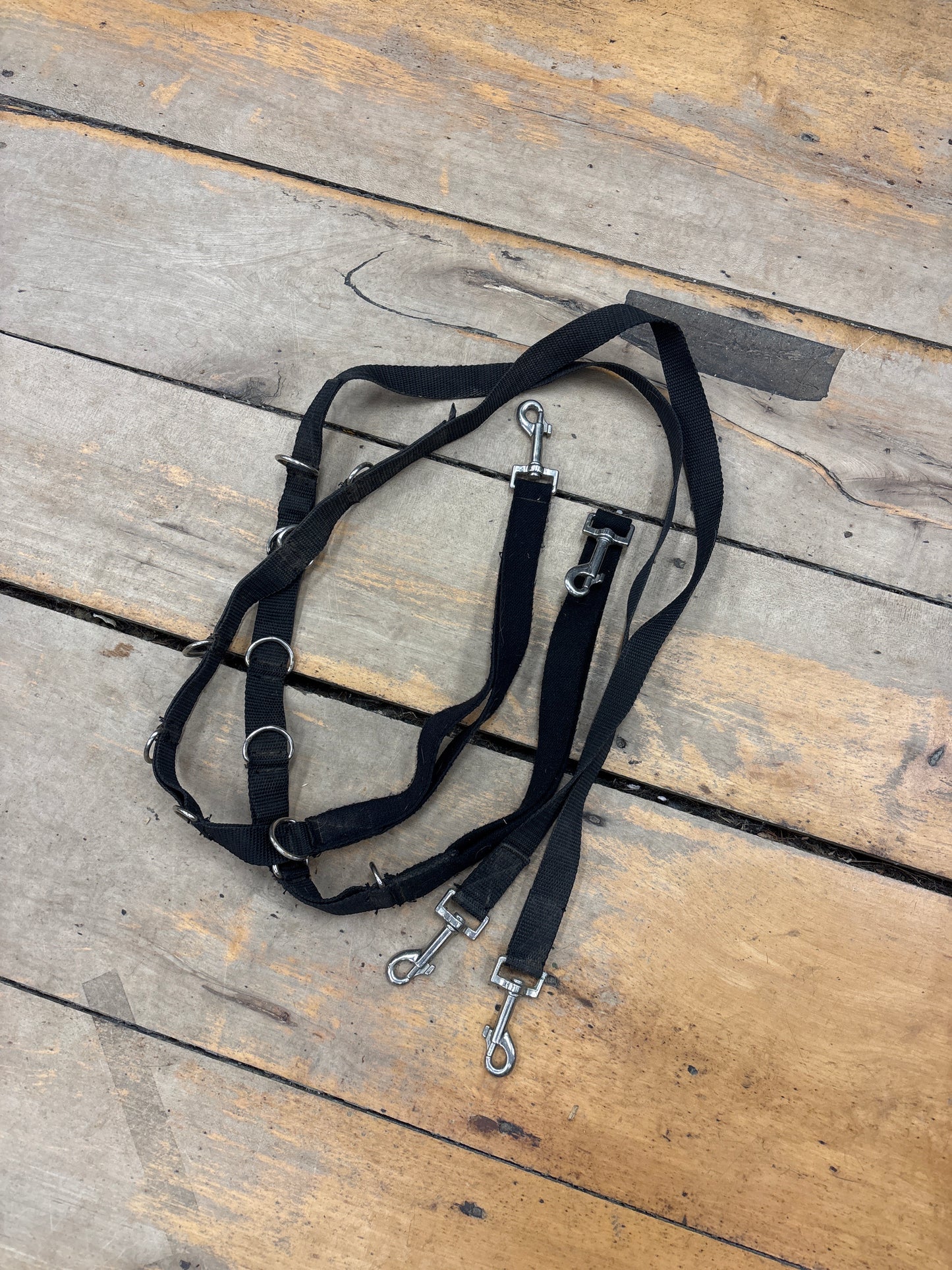 Nylon Side Reins-Black-Full