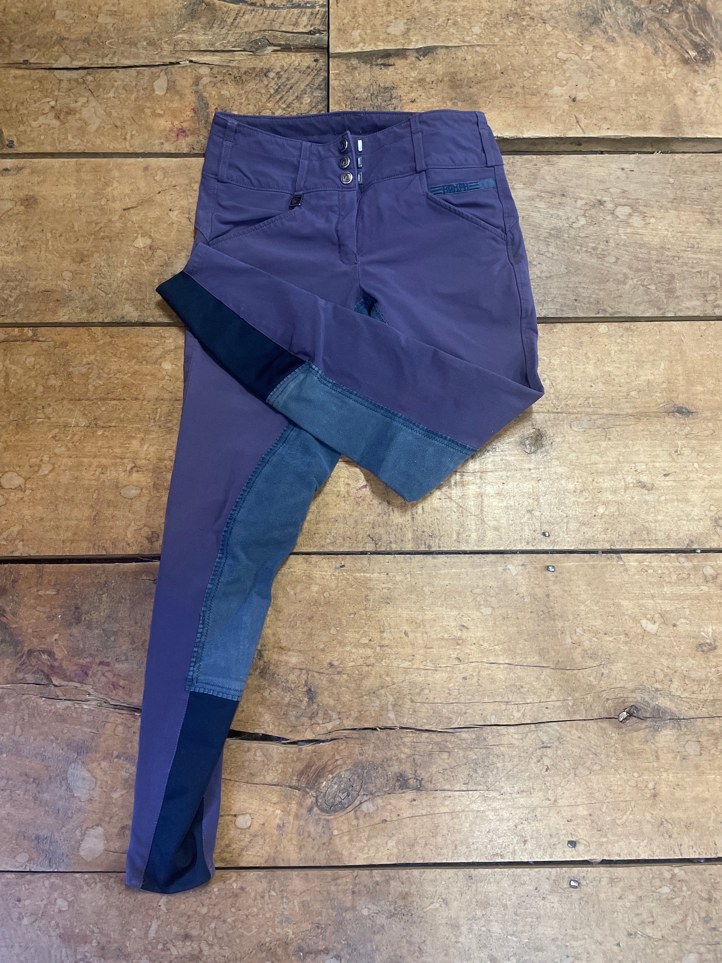 Romfh Suede Full Seat Breeches-Eggplant-26R