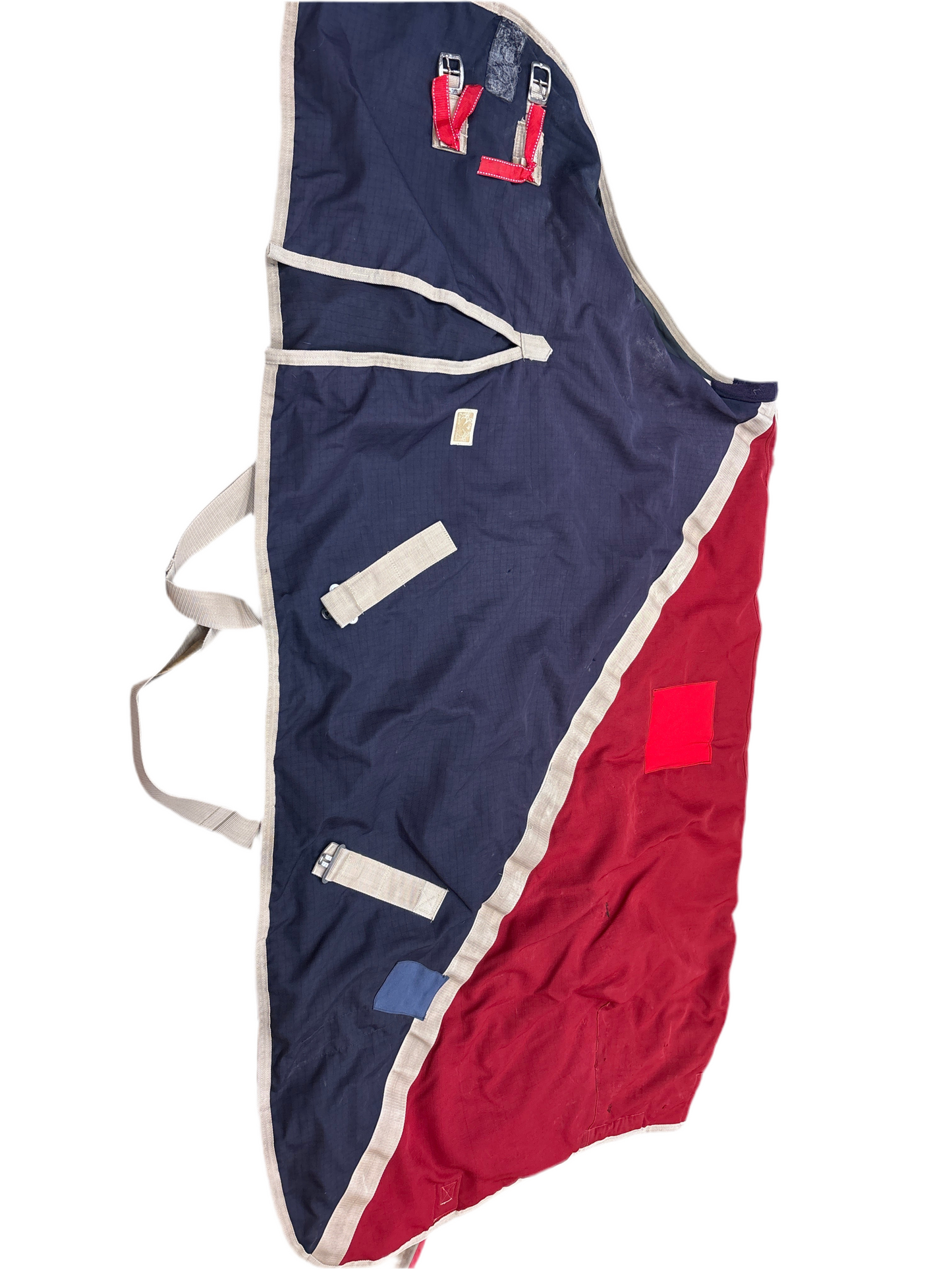 Equine Couture 200g Blanket-Navy/Red-76”