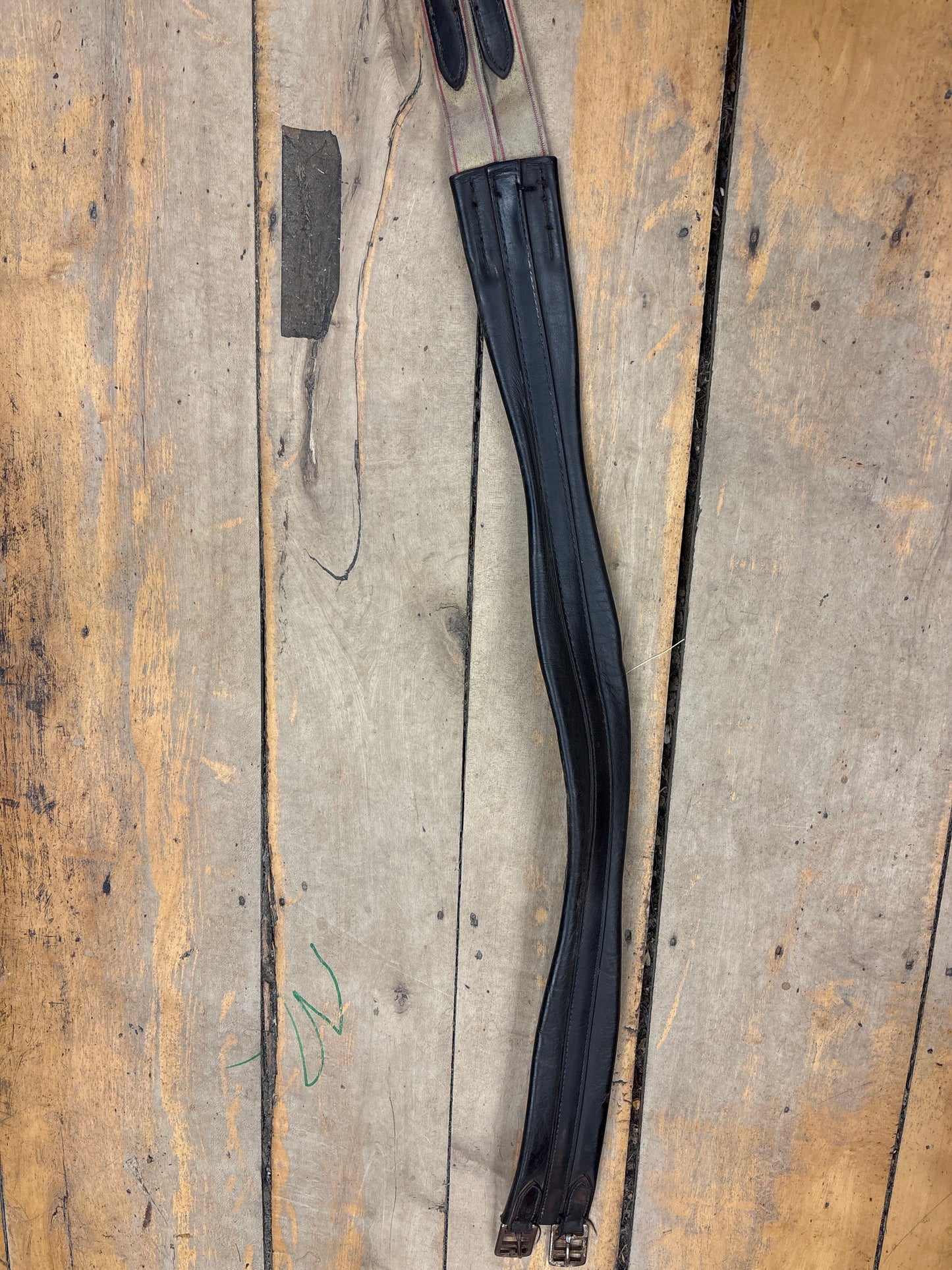 Single Elastic Leather Girth-Brown-44”