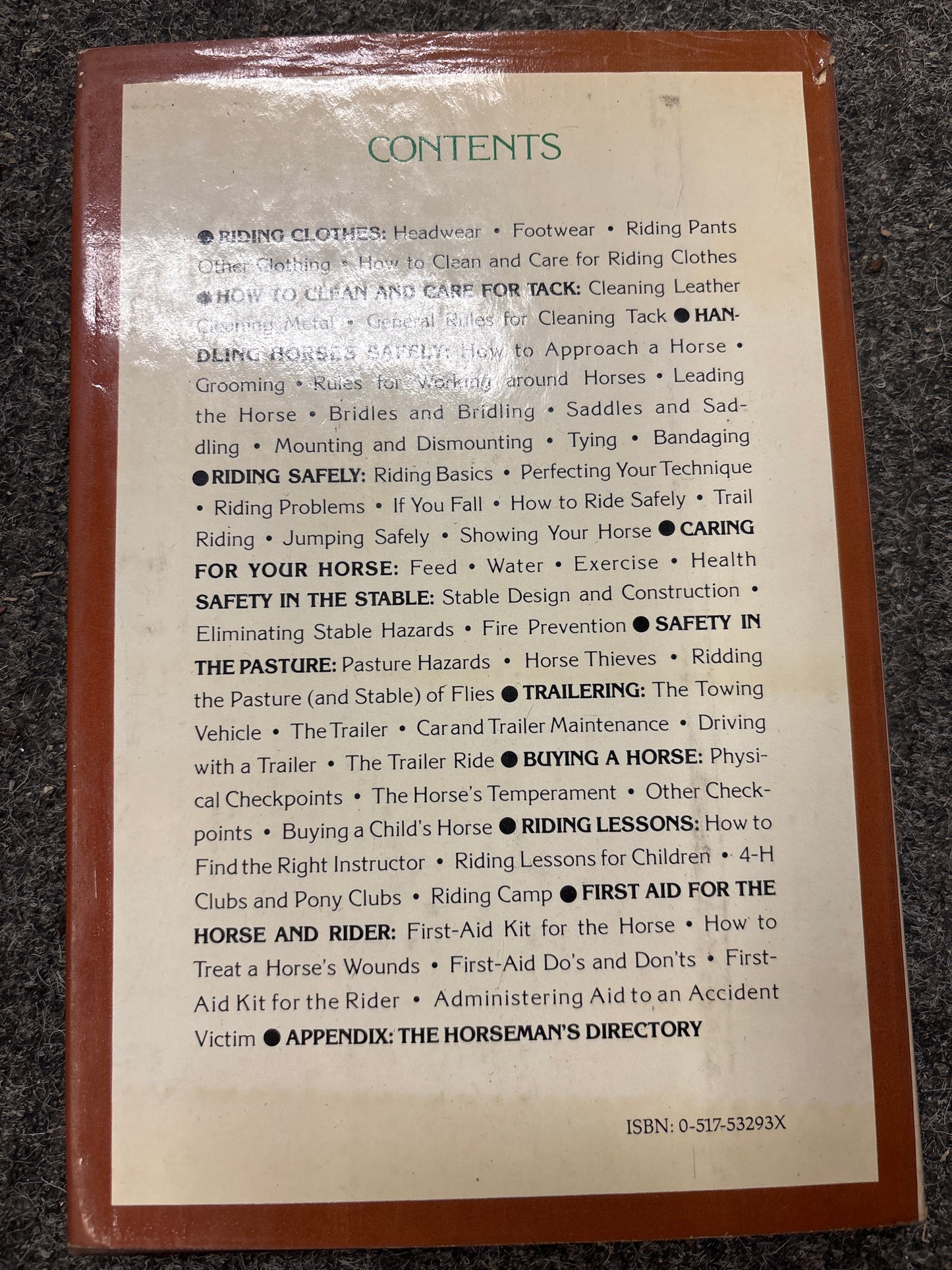 Manual of Riding Safety