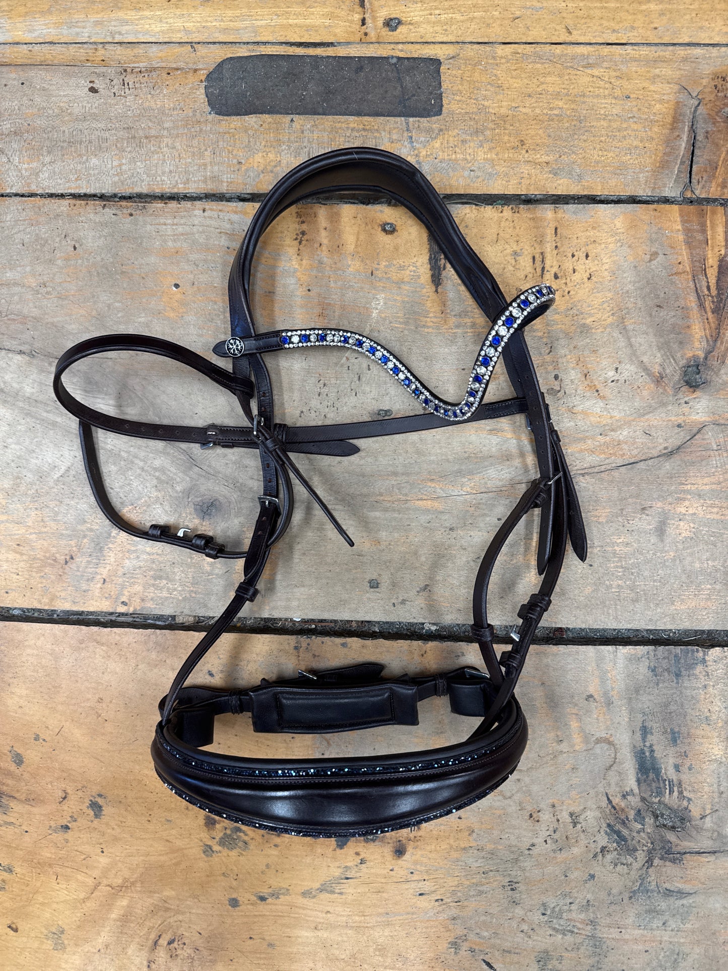 Ice Equestrian Bridle-Brown-Full