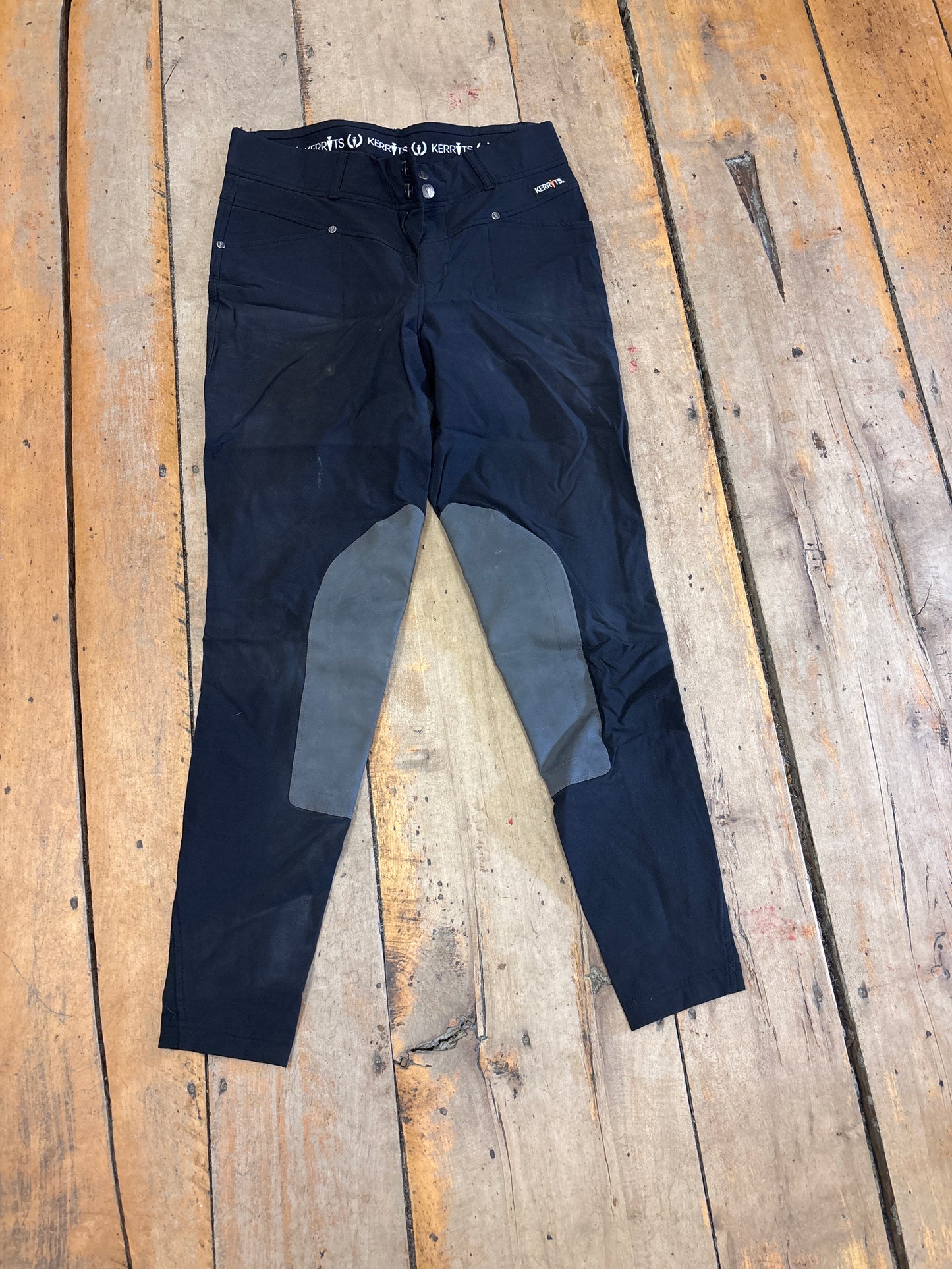 Kerrits Knee Patch Breeches-Black-Medium