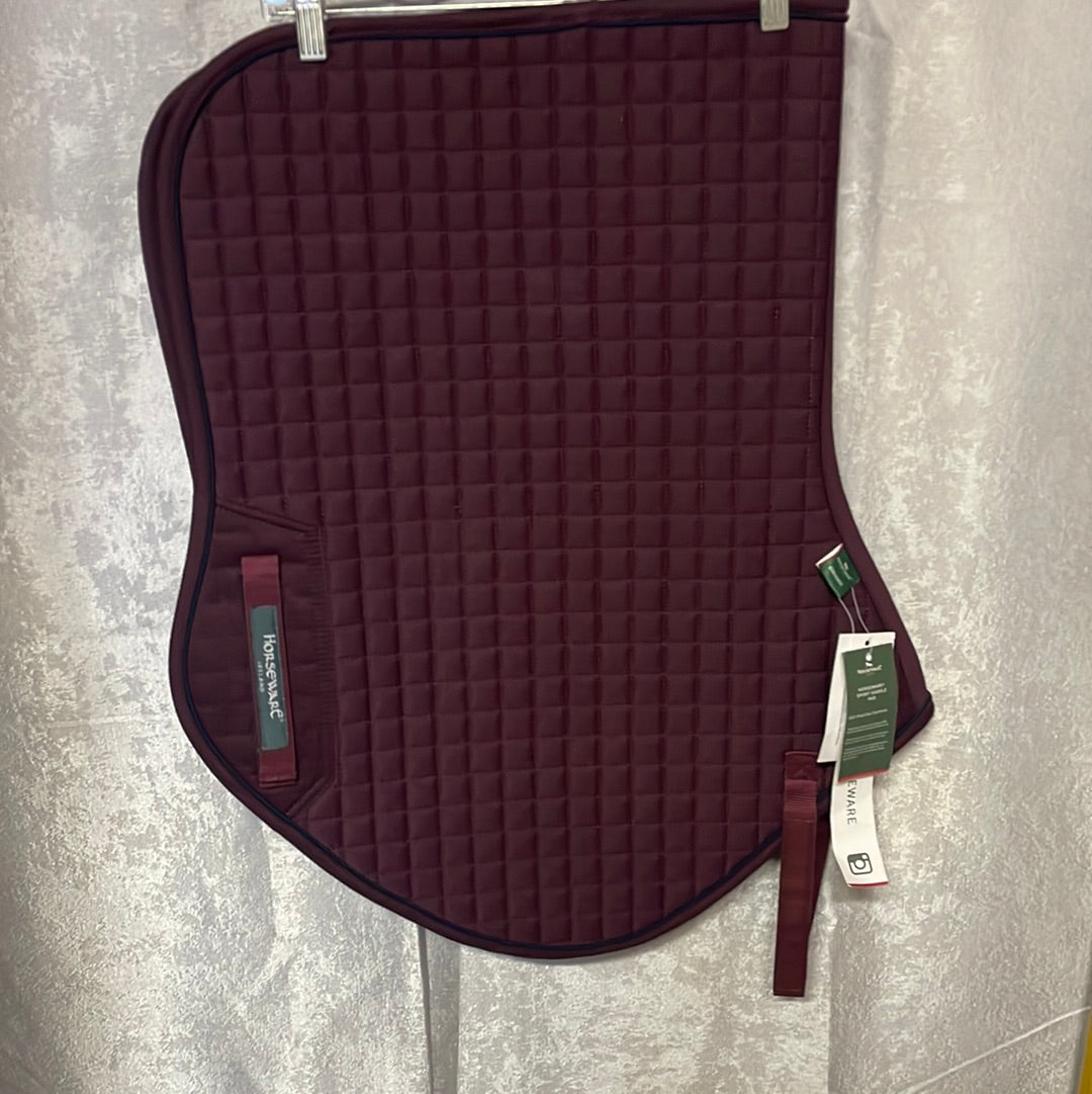 Horseware Sport Close Contact Saddle Pad-Burgundy-Cob/Horse