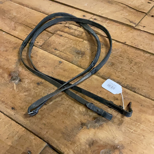 Black Rubber Reins