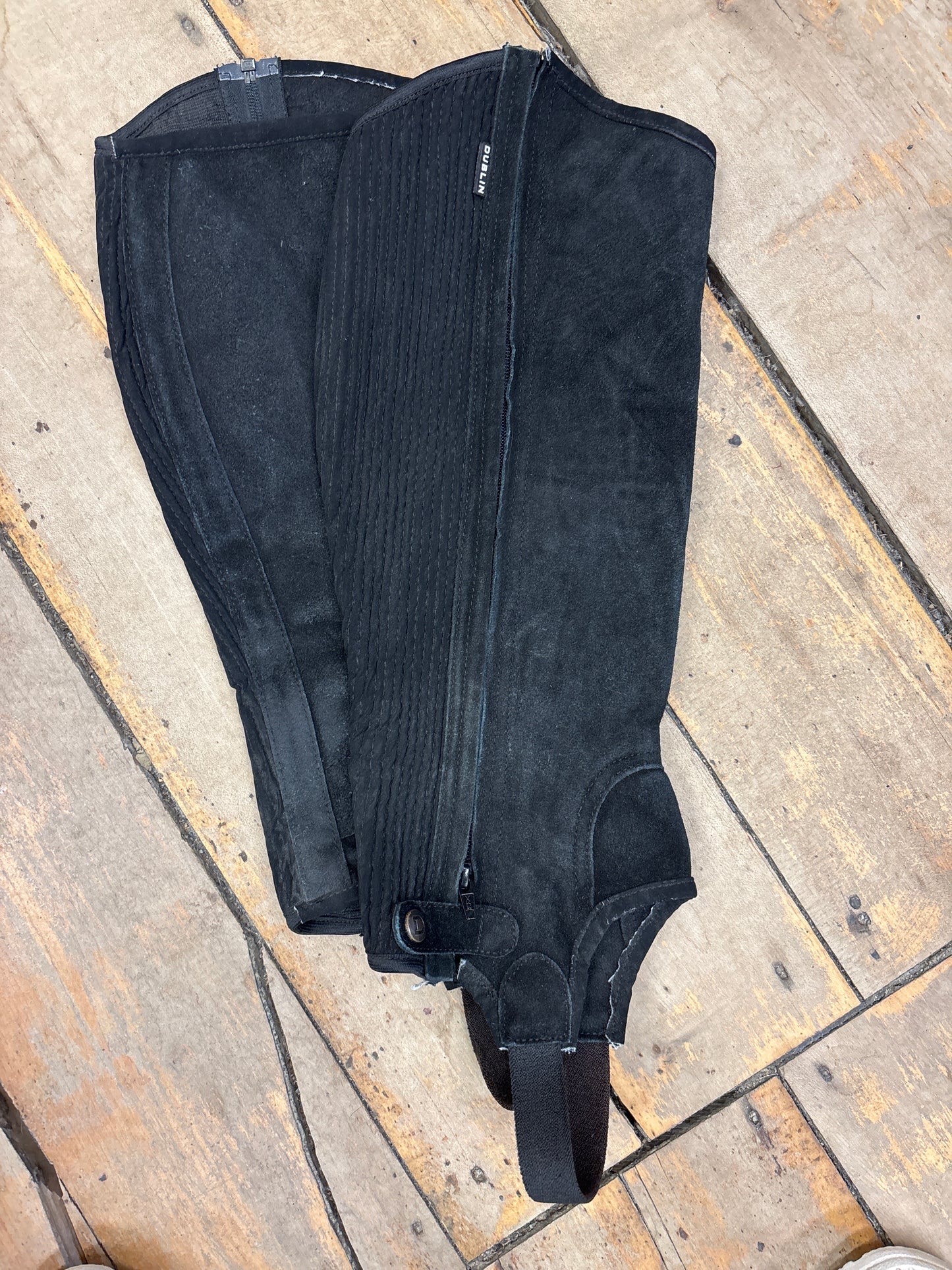 Dublin Half Chaps-Black-XLarge