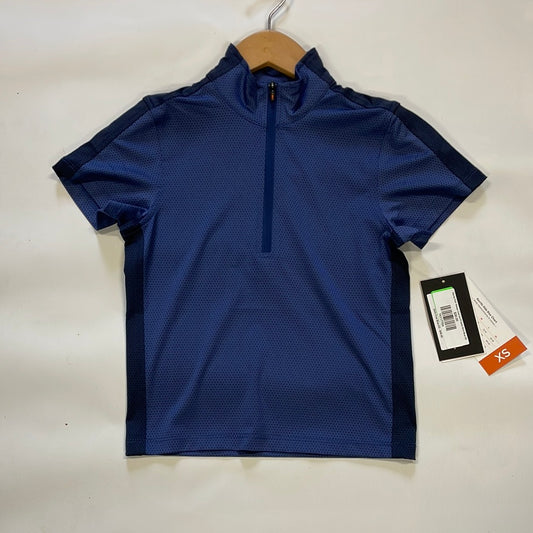 Kerrits Kids' Always Cool Ice Fil Solid Shirt-Blue-XS