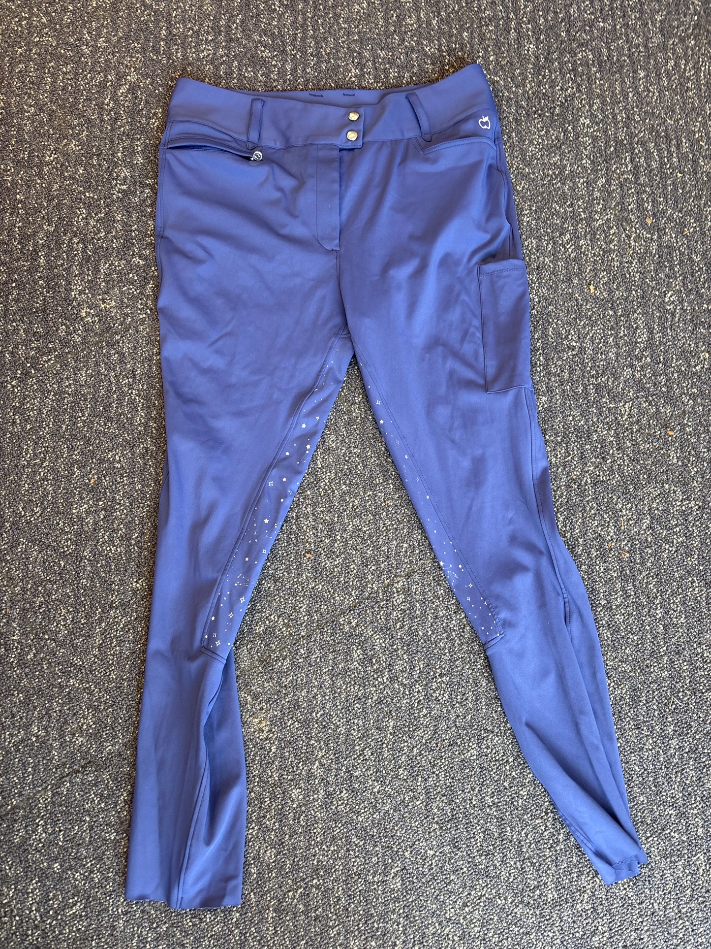 Dapplebay Constellation Full Seat Breeches-Purple-XLarge