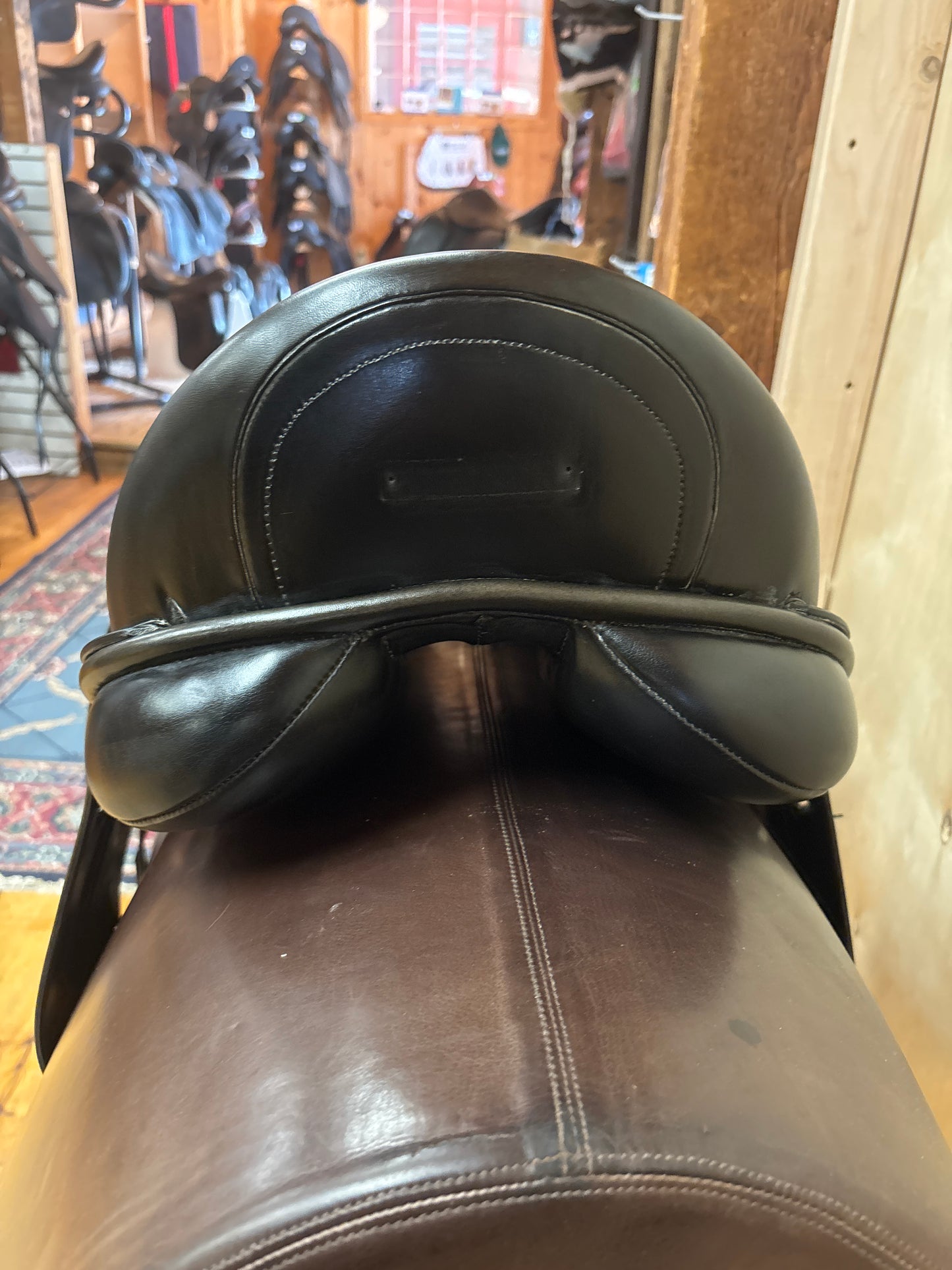Custom Saddlery Versailles Custom Dressage Saddle-Black-17”-Medium Wide