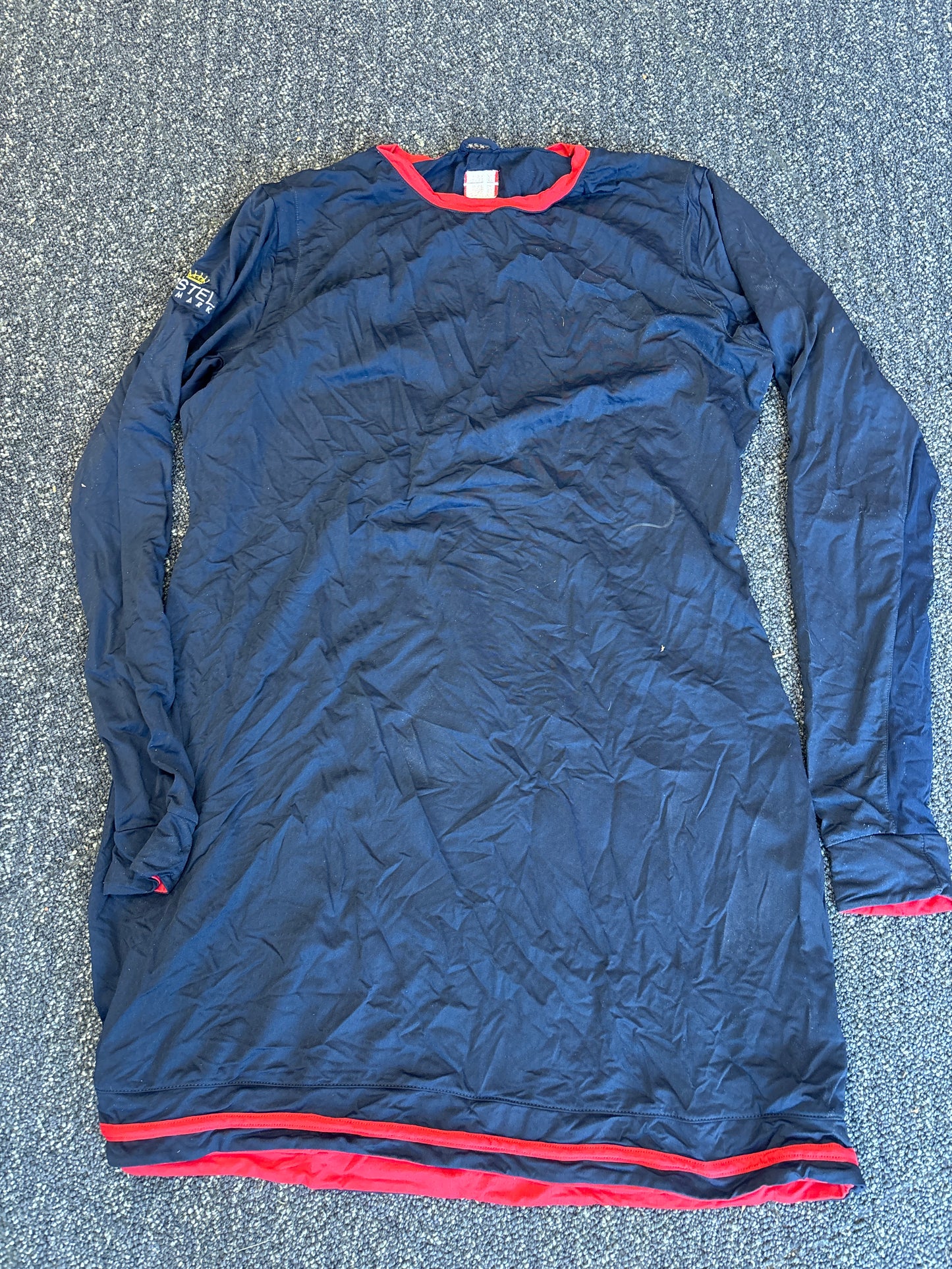 Kastel Long Shirt-Blue/Red-XLarge