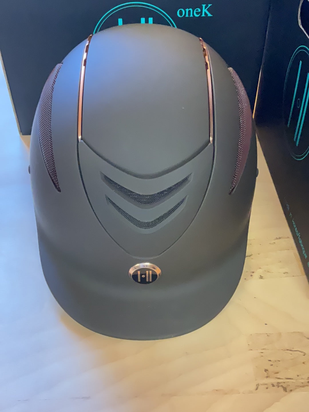 Casque One K Defender Rose Gold Stripe - Marron mat - Grand