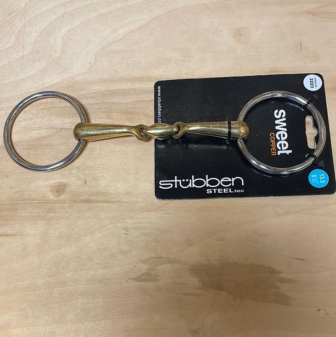 Stubben 2223 Anatomic Loose Ring Snaffle-5 1/4"