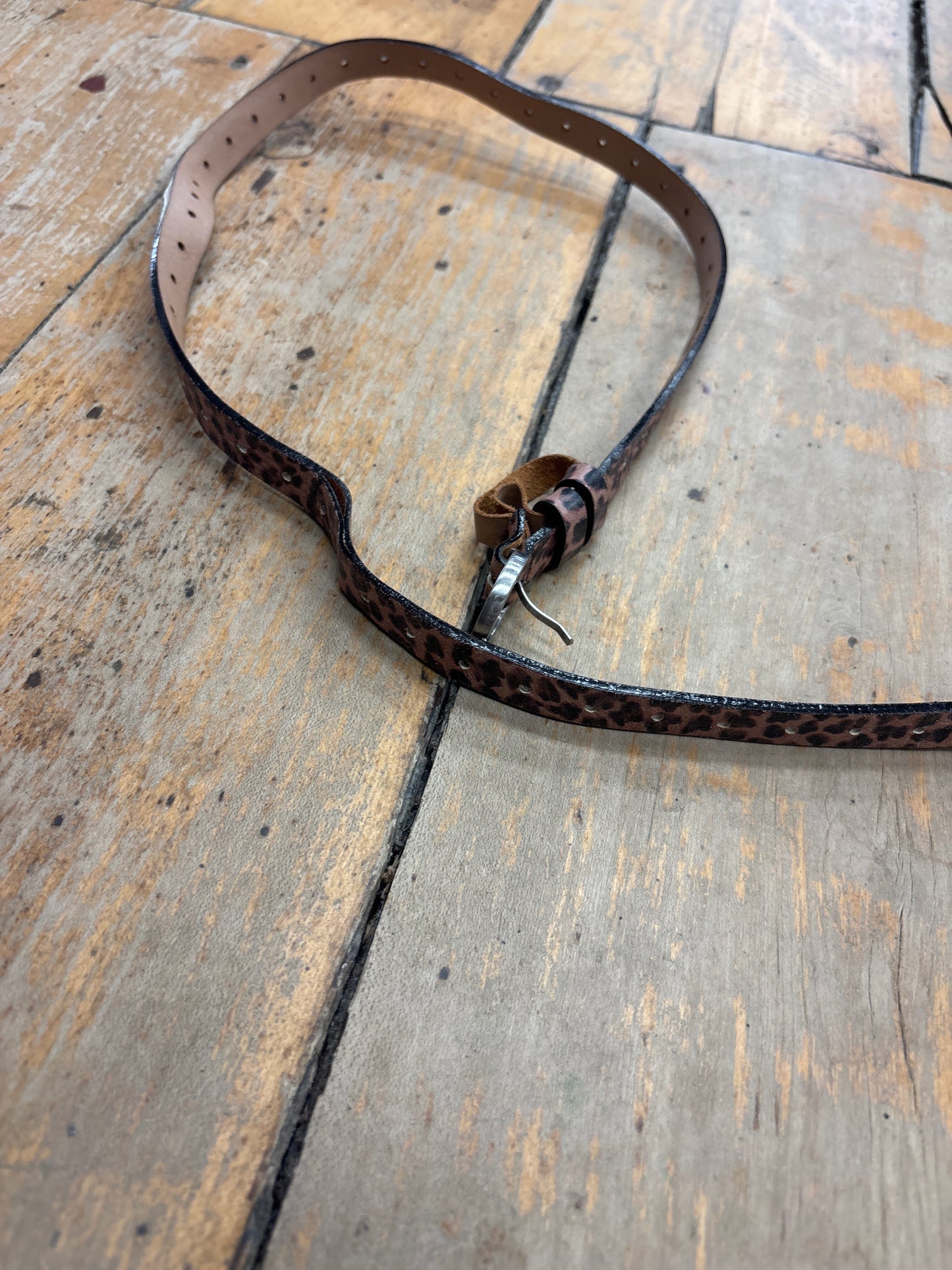 Cheetah Print Belt-Kids Small