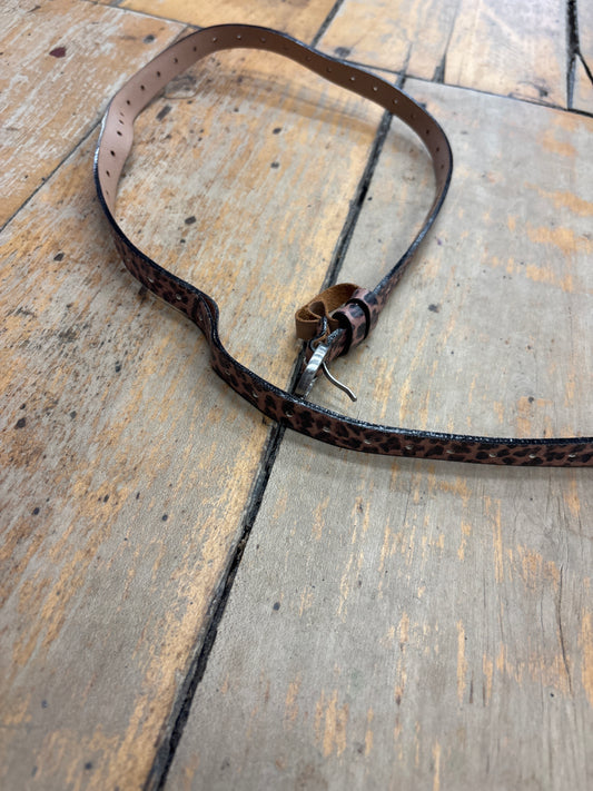 Cheetah Print Belt-Kids Small