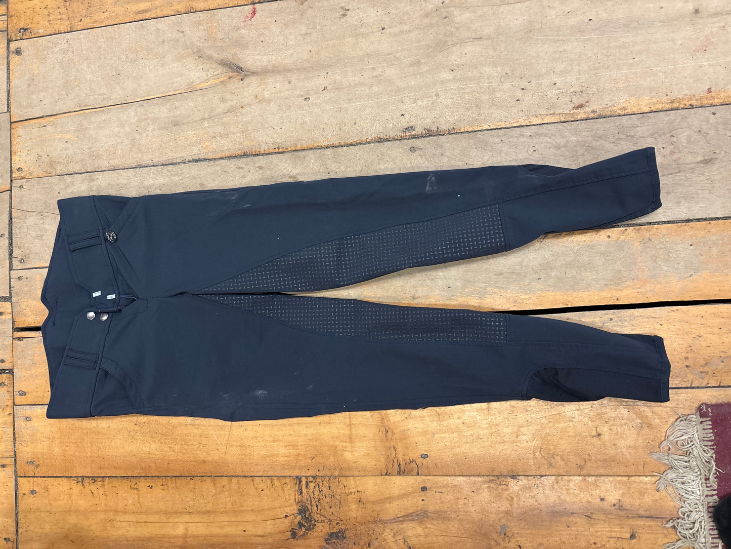 Premier Equine Full Seat Silicone Breeches-Navy-24