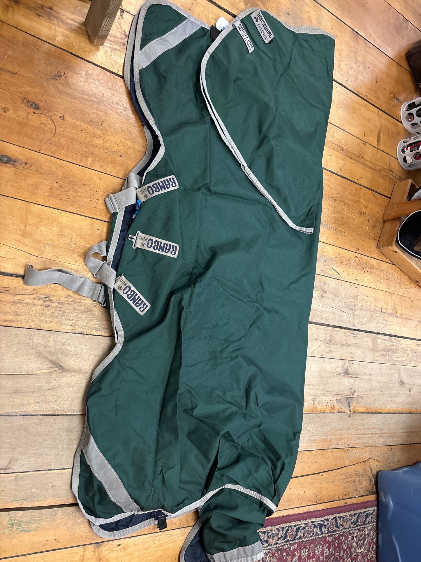 Rambo 0g Turnout Rug-Green-72”