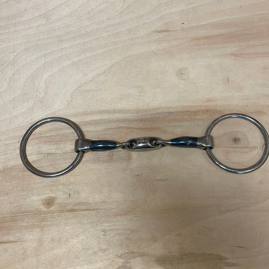 Bague ample à bouche d'arachide ovale en acier bleu Centaur-5 1/4"
