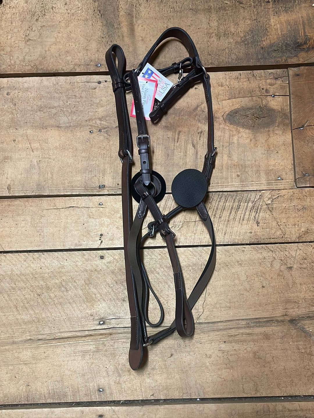 Nunn Finer Elastic Five Way Breastplate-Havana-Oversize