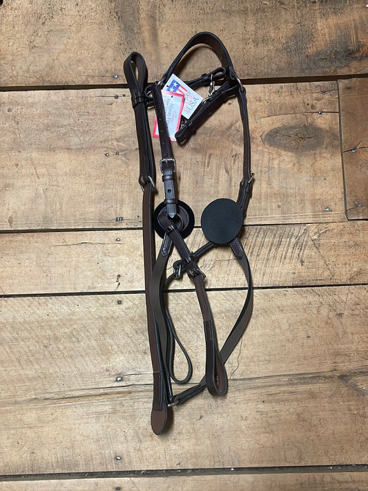 Nunn Finer Elastic Five Way Breastplate-Havana-Oversize
