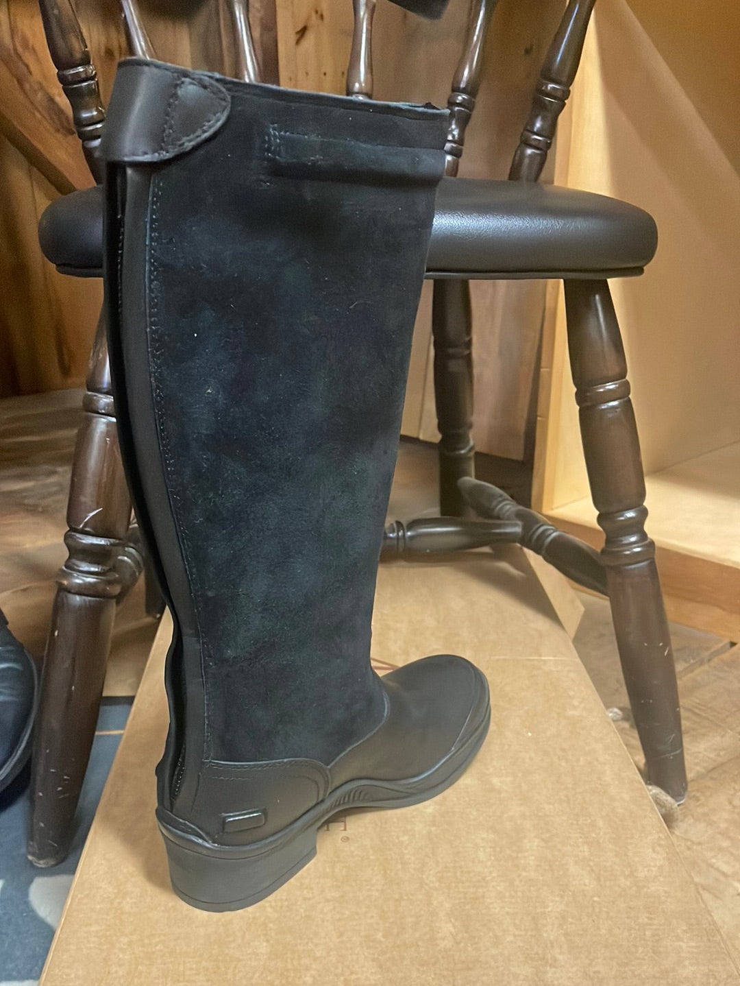 Botte haute isolée Ariat Extreme H2O pour femme-Noir-5.5