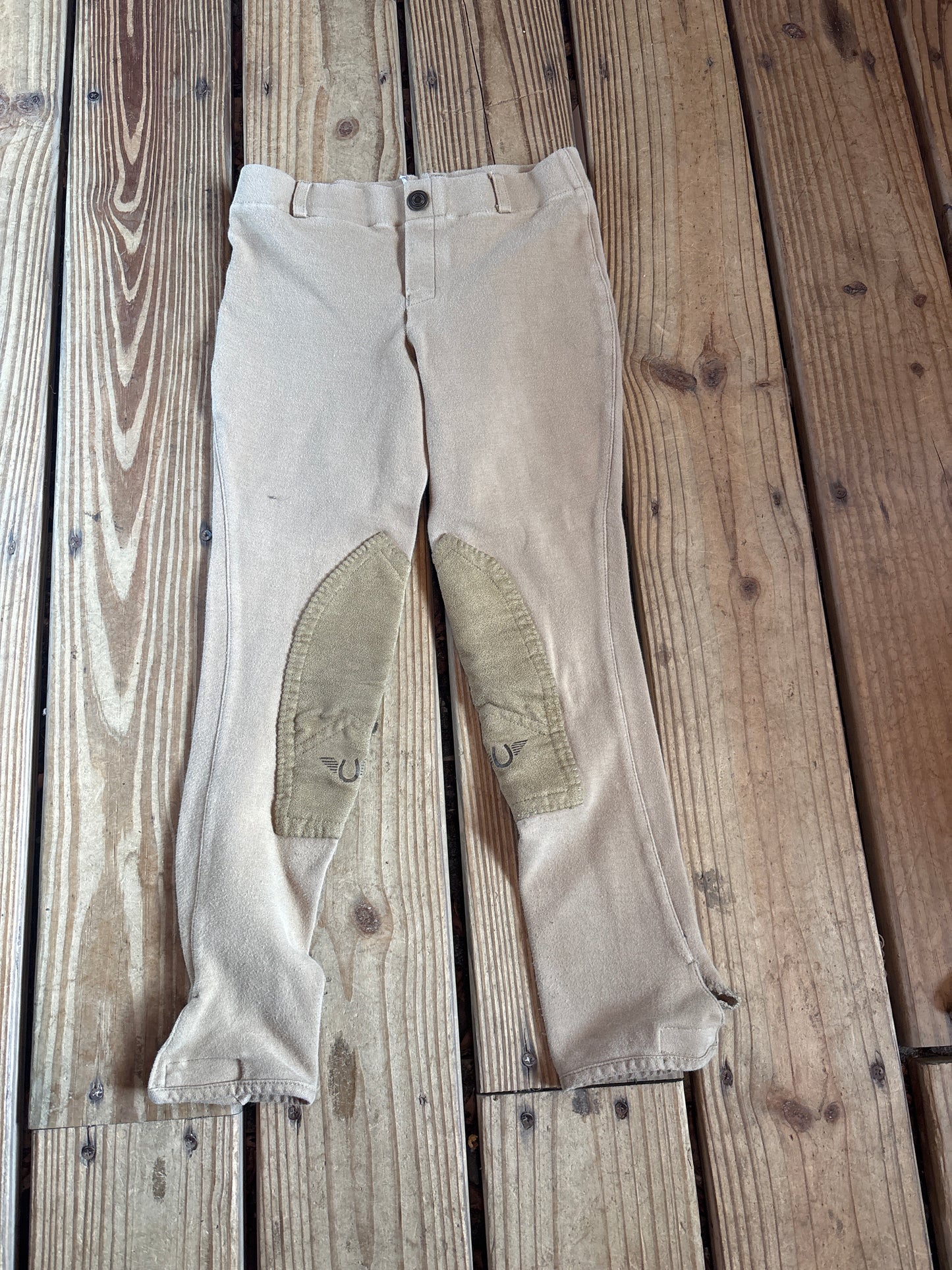 Kids Tuffrider Breeches-Tan-8-10