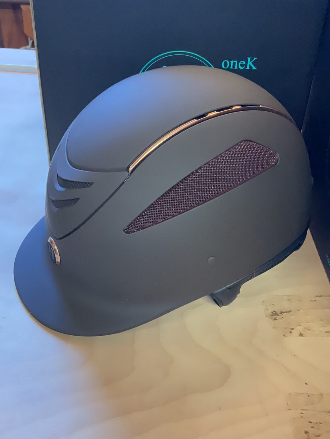 Casque One K Defender Rose Gold Stripe - Marron mat - Grand