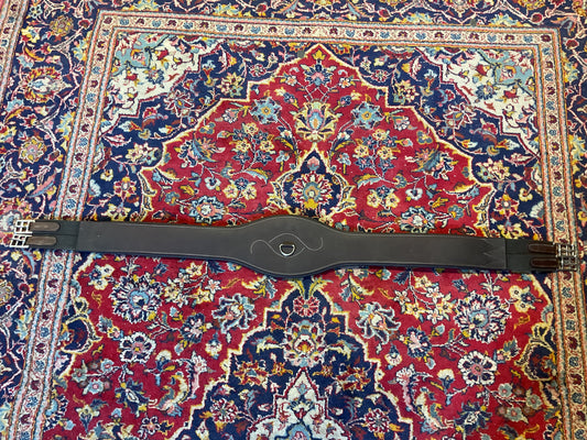 DziaSport Leather Fancy Stitch Girth