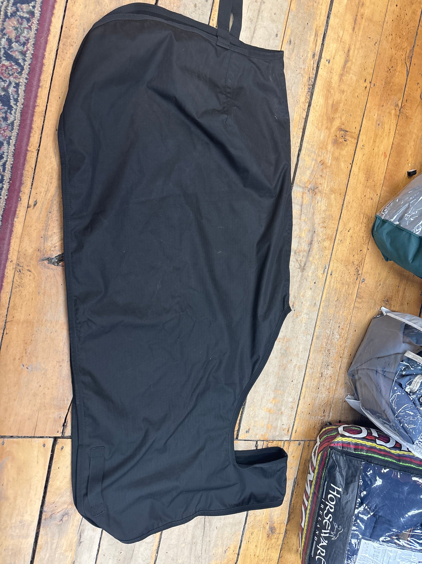 Quarter Sheet-Fleece Lined-Black-XLarge