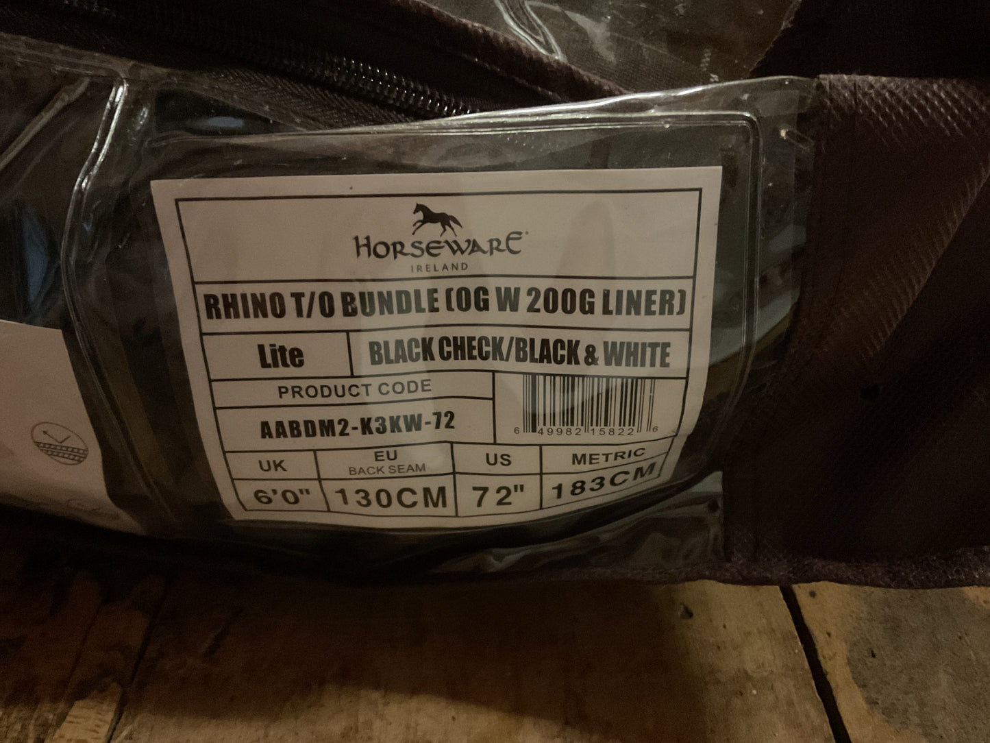 Rhino Lite TO w/ 200g Liner- Black Plaid
