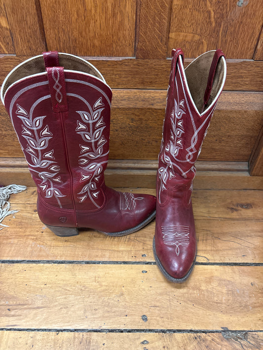 Ariat Western Boots-Red-9.5