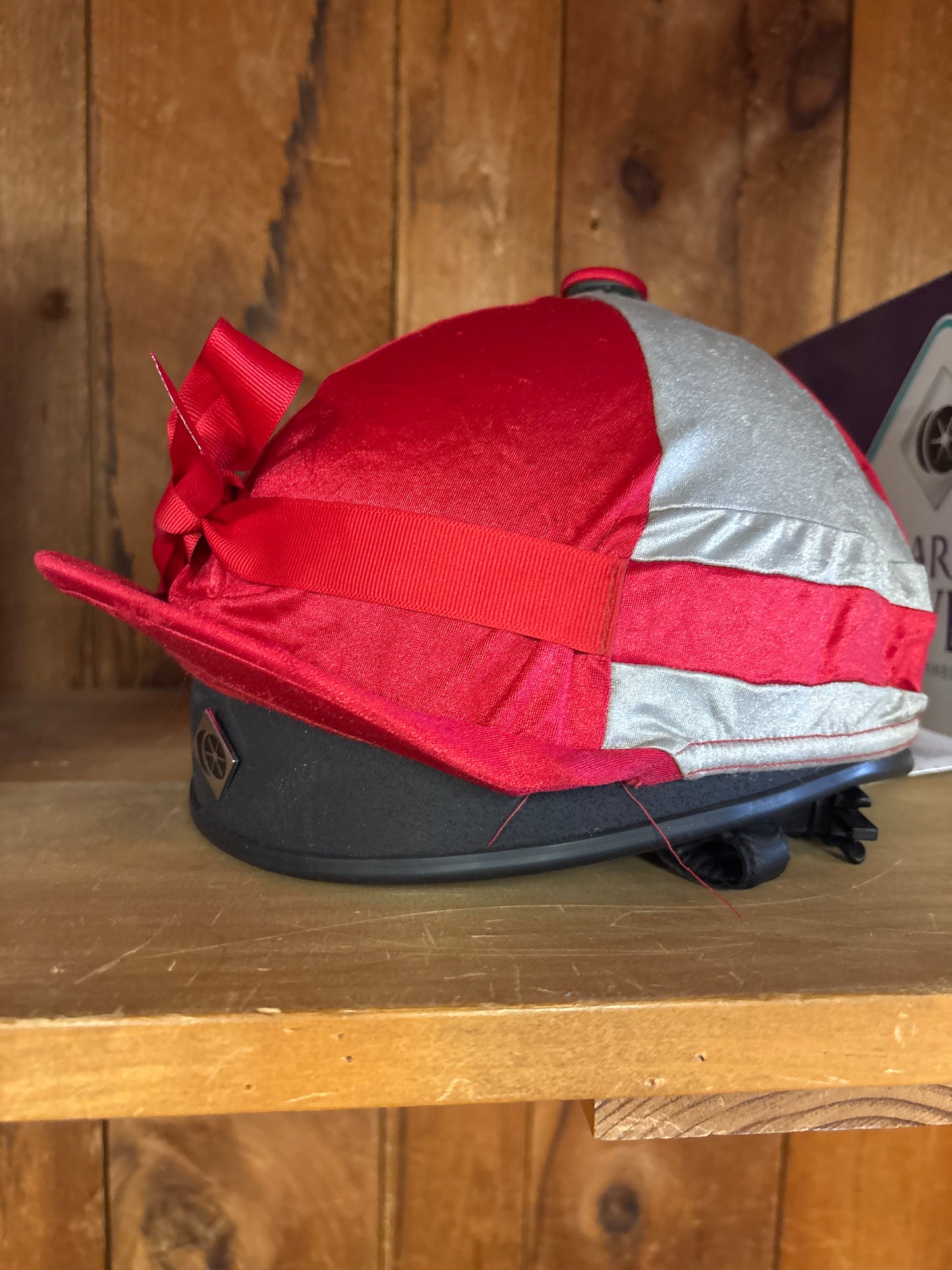 Skull Cap Cover-Red/Grey