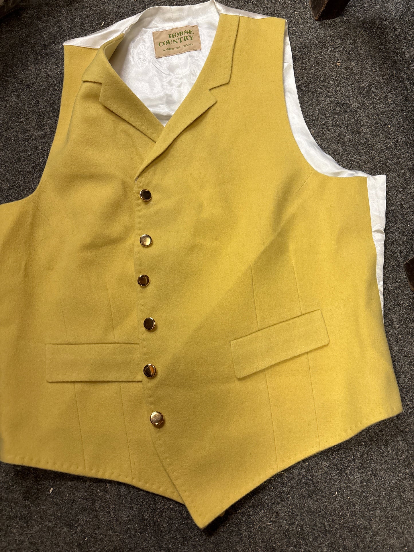 Horse Country Vest-Yellow-Ladies 16