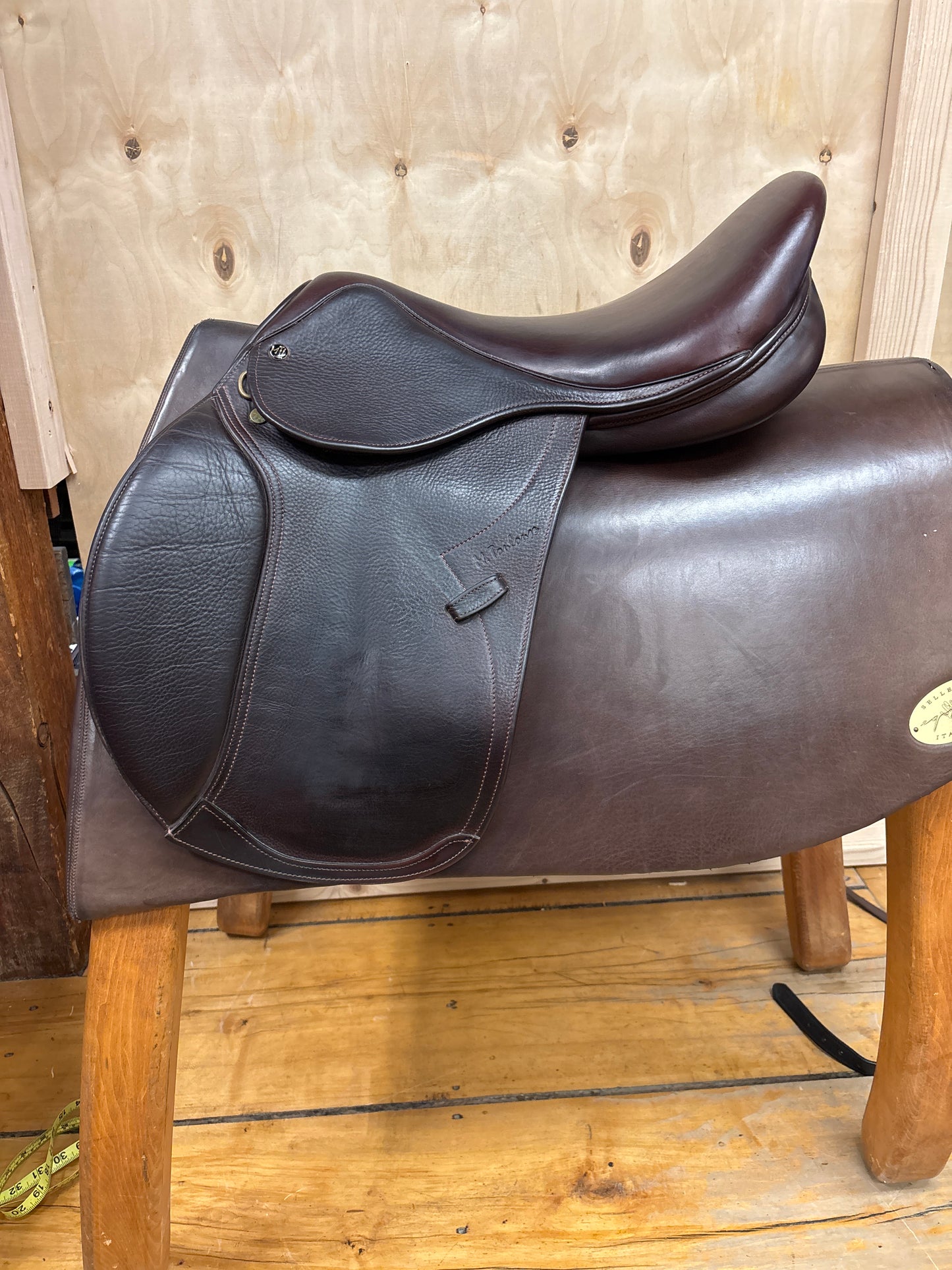 M. Toulouse Denise Jump Saddle-Brown-Adjustable-17.5”