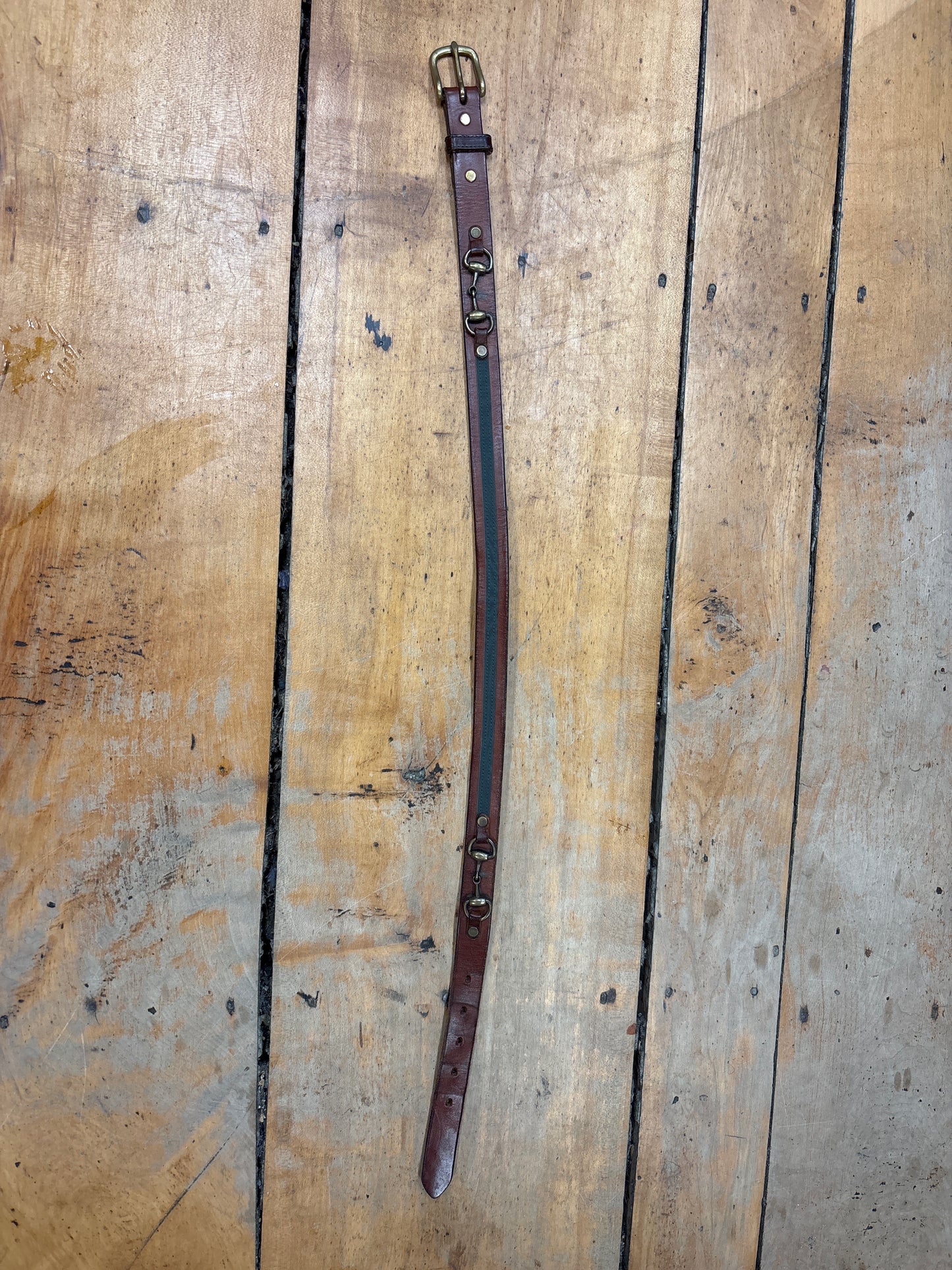 Children’s leather belt-Brown