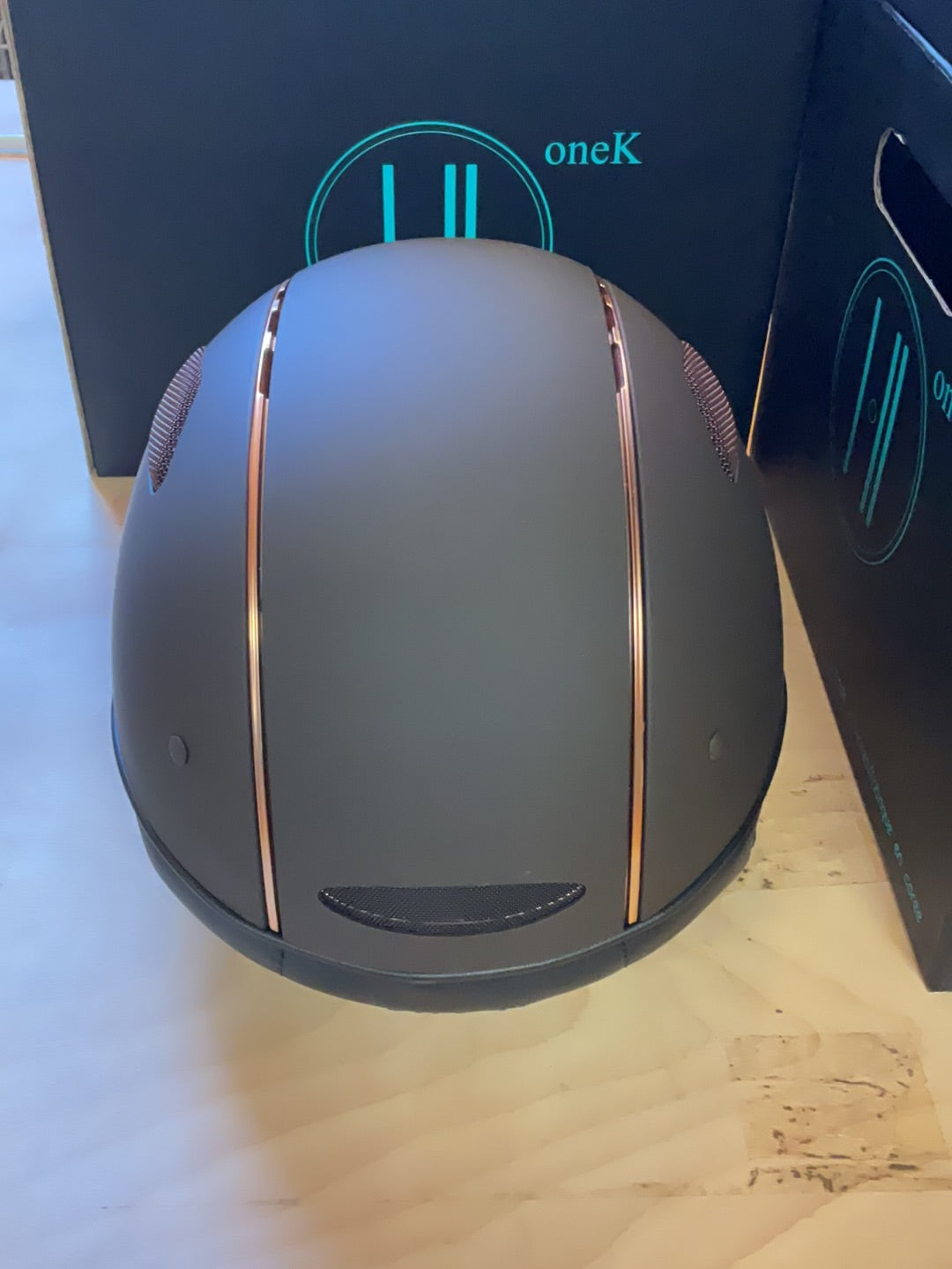 Casque One K Defender Rose Gold Stripe - Marron mat - Grand