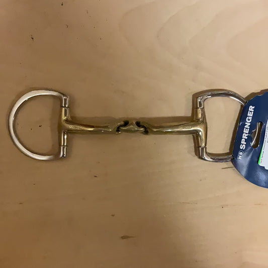 Herm Sprenger Novocontact Eggbutt Snaffle w/Flat Rings-5 1/4"