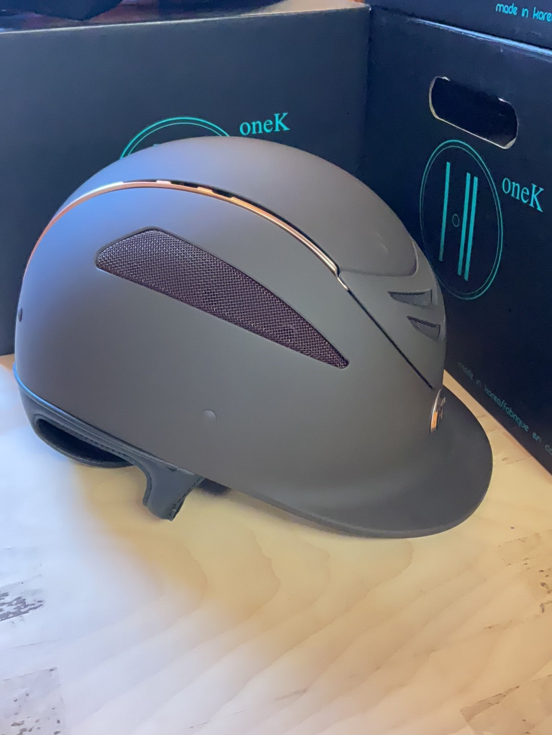 Casque One K Defender Rose Gold Stripe - Marron mat - Grand