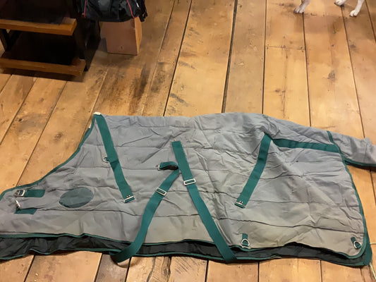 Weatherbeeta Stable Blanket-Grey/Green-78”