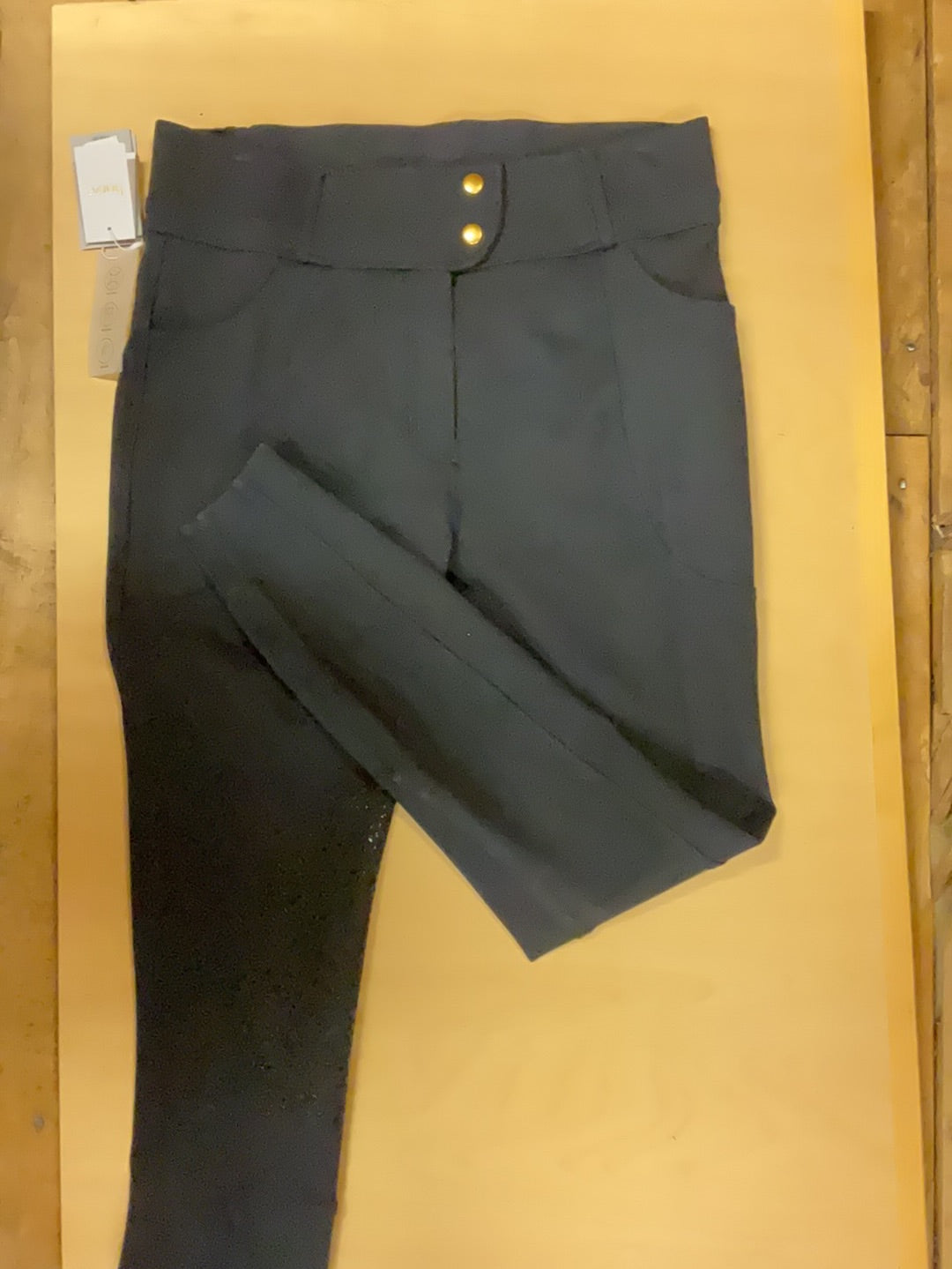 Horze Bella Knee Patch Breech-Dark Navy-32