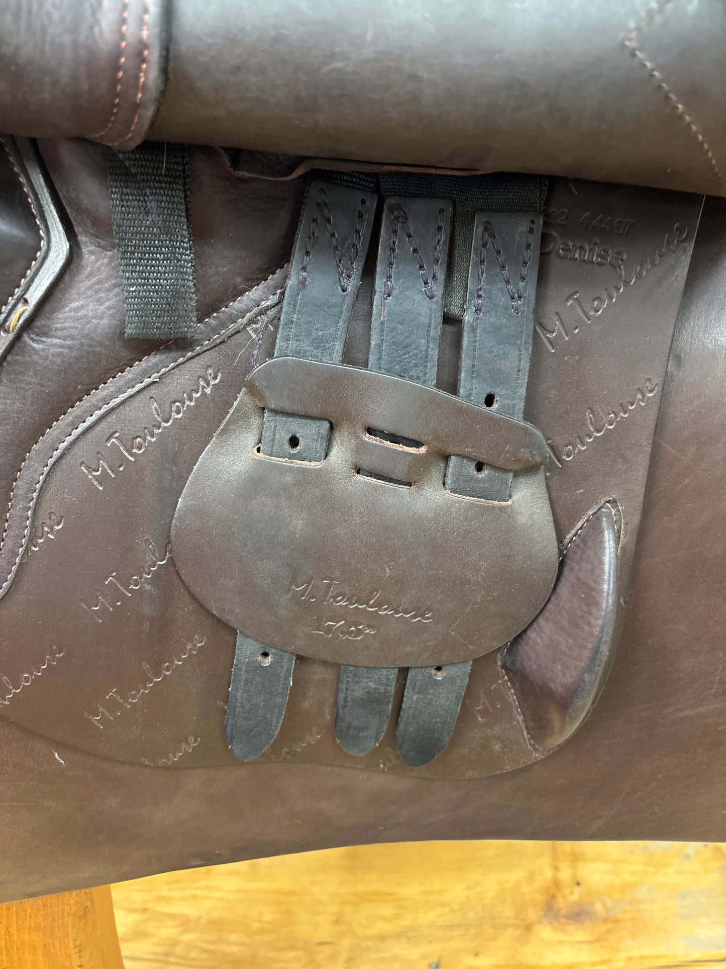M. Toulouse Denise Jump Saddle-Brown-Adjustable-17.5”