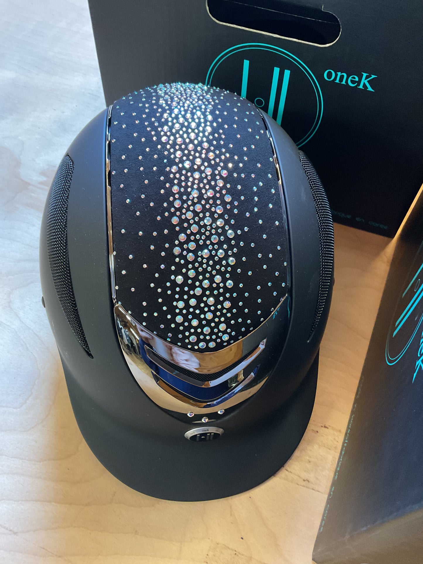 One K Defender Celestial Helmet-Black Matte-Large Long Oval
