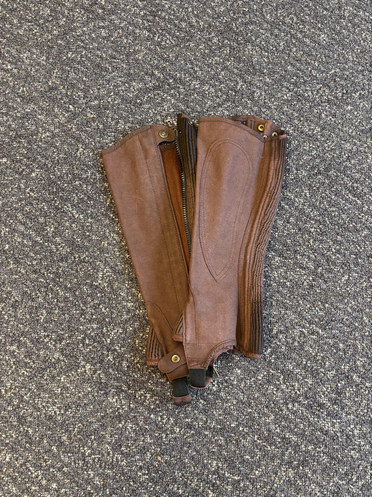 Ovation Half Chaps-Brown-Medium