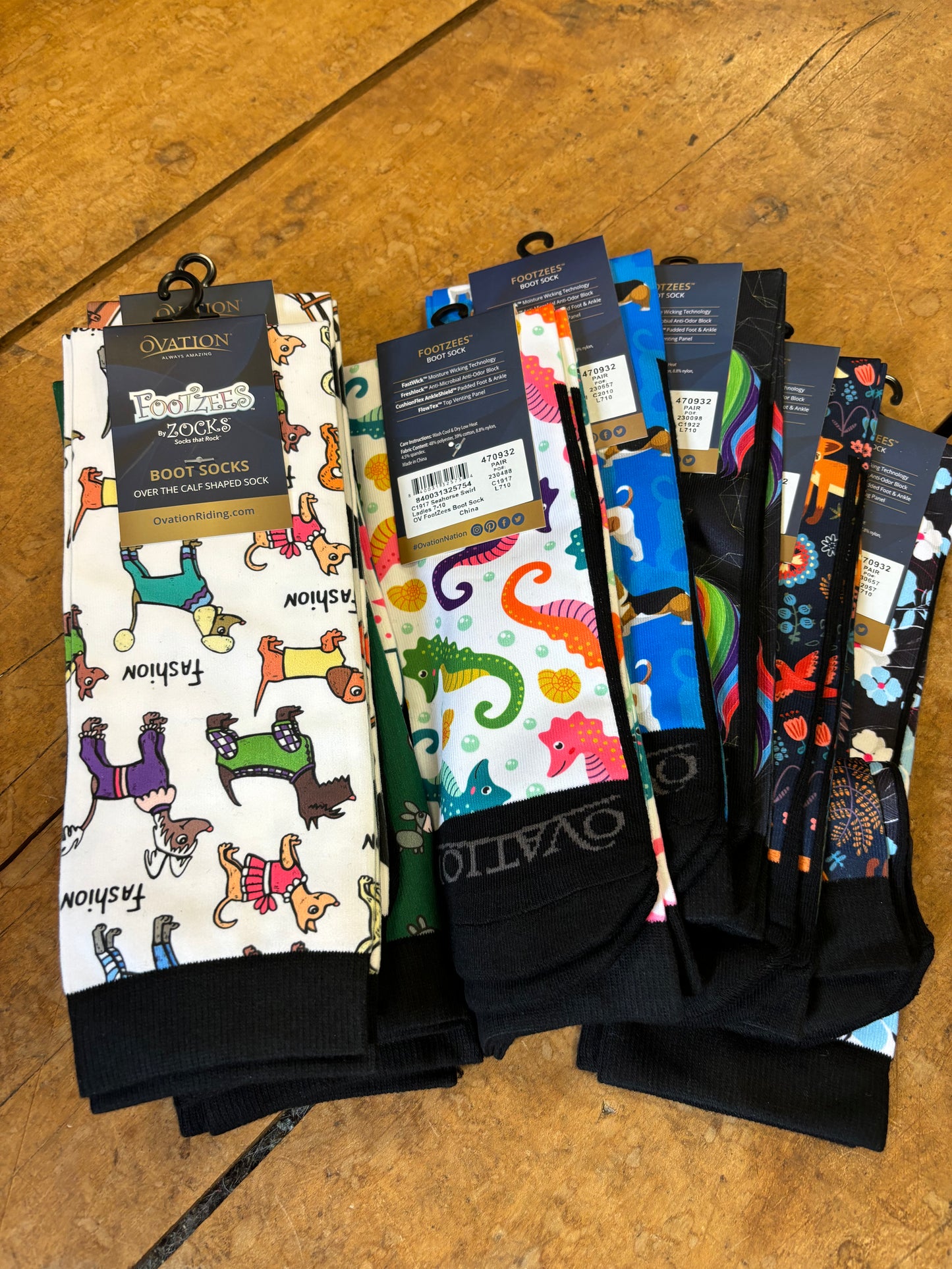 Ovation Footzees Boot Socks-Ladies 7-10