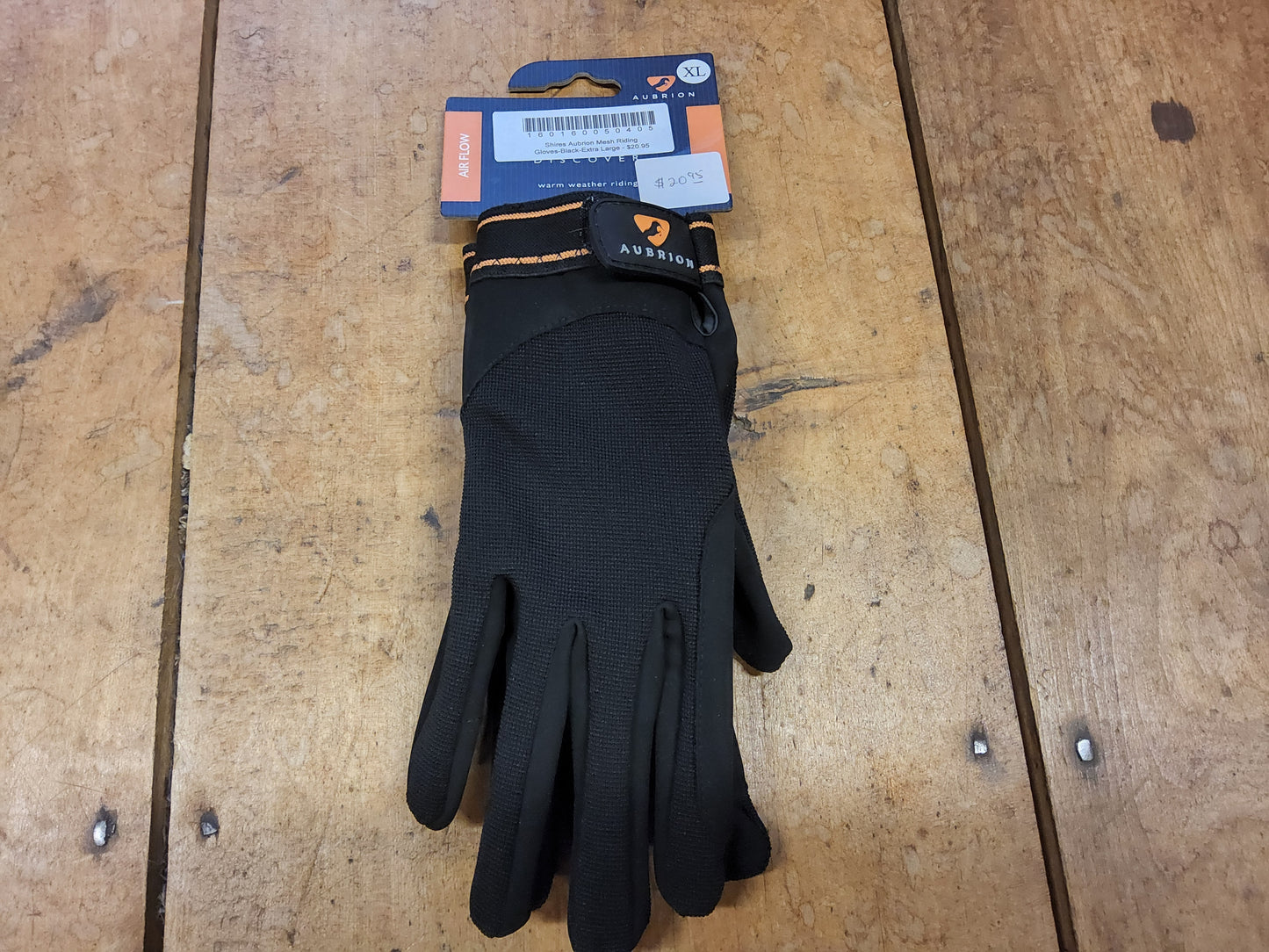 Shires Aubrion Mesh Riding Glove- Black